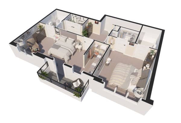 Планування 3 bedrooms